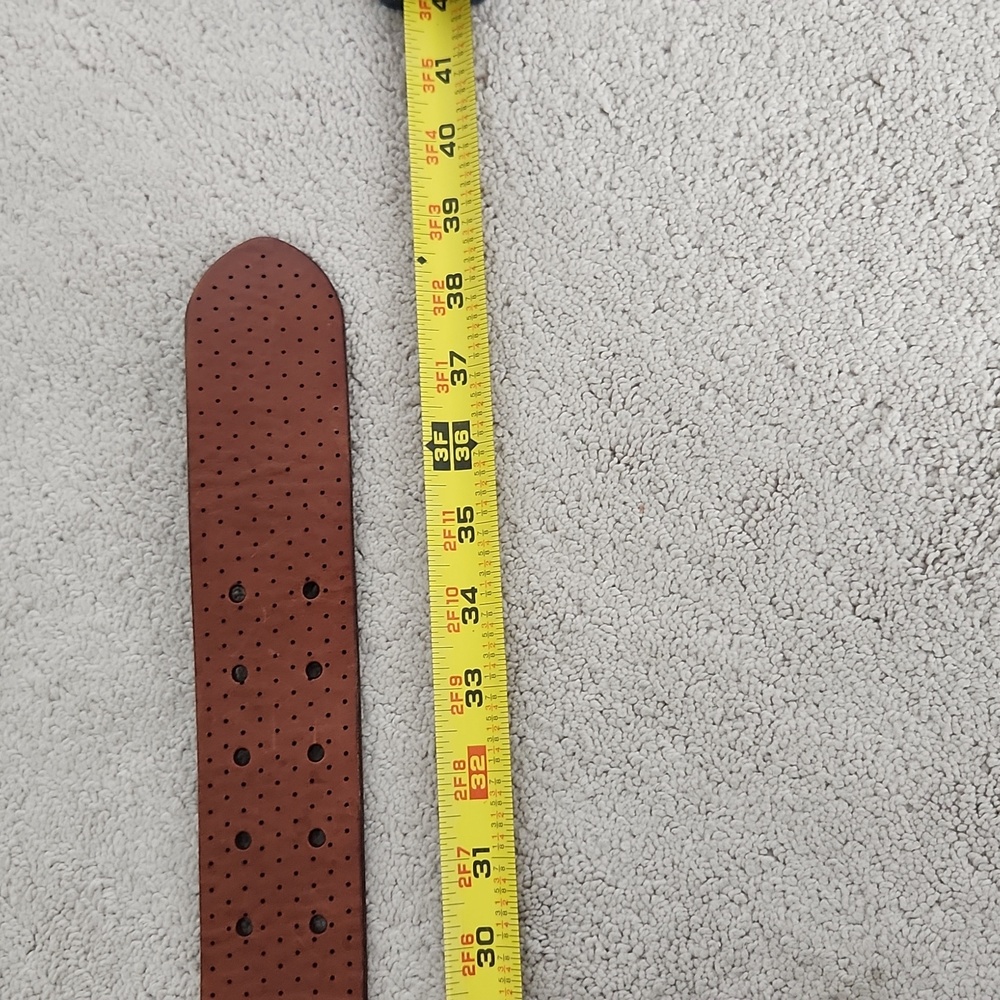 Ralph Lauren Thick Leather Belt/ Brass Buckle. EXCELLENT CONDITION!! - Picture 5 of 6